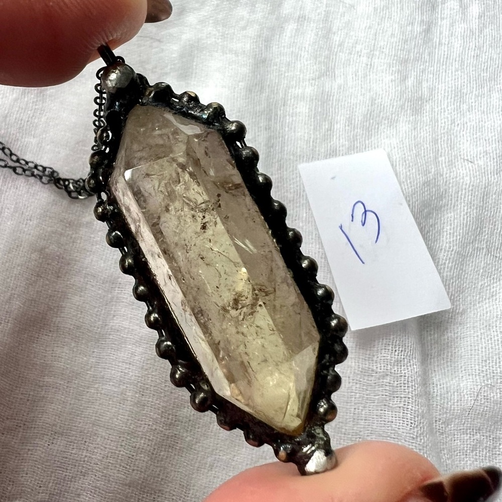 * FRESH NEW STOCK! * DT Citrine Chakra Clearing Necklace Pendant - Picture 12 of 15